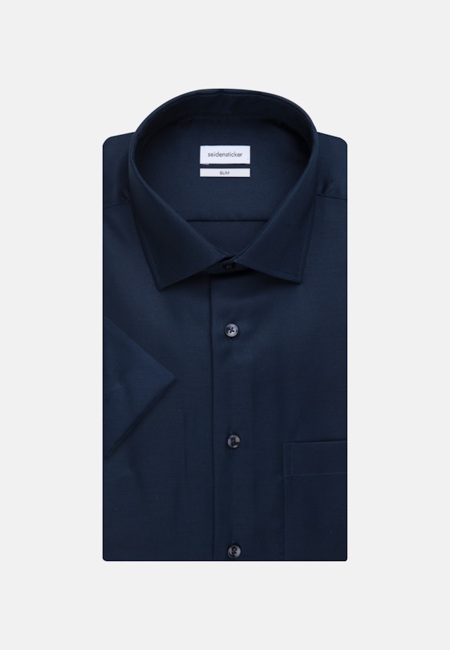Slim Business Hemd Uni in Dunkelblau |  Seidensticker Onlineshop