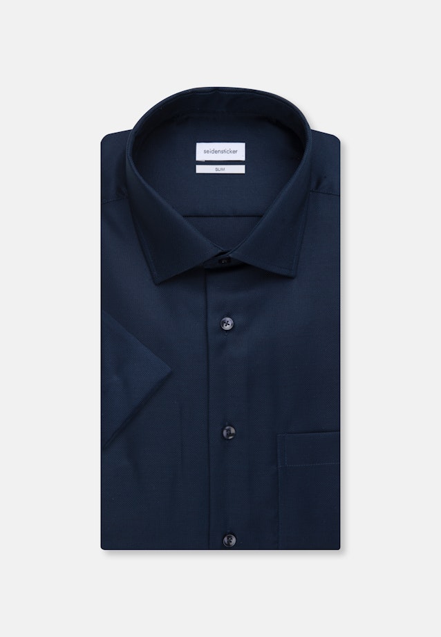 Slim Business Hemd Uni in Dunkelblau |  Seidensticker Onlineshop