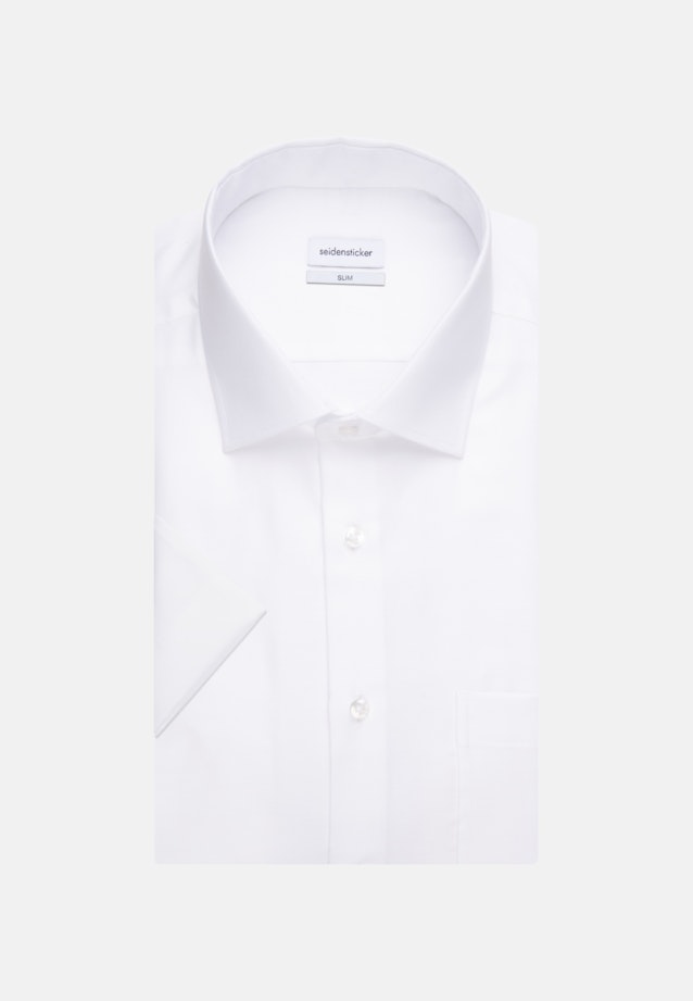 Slim Business Hemd Uni in Weiß |  Seidensticker Onlineshop