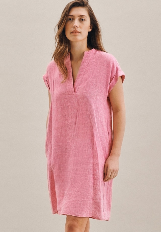 Sleeveless Linen Midi Dress in Pink |  Seidensticker Onlineshop