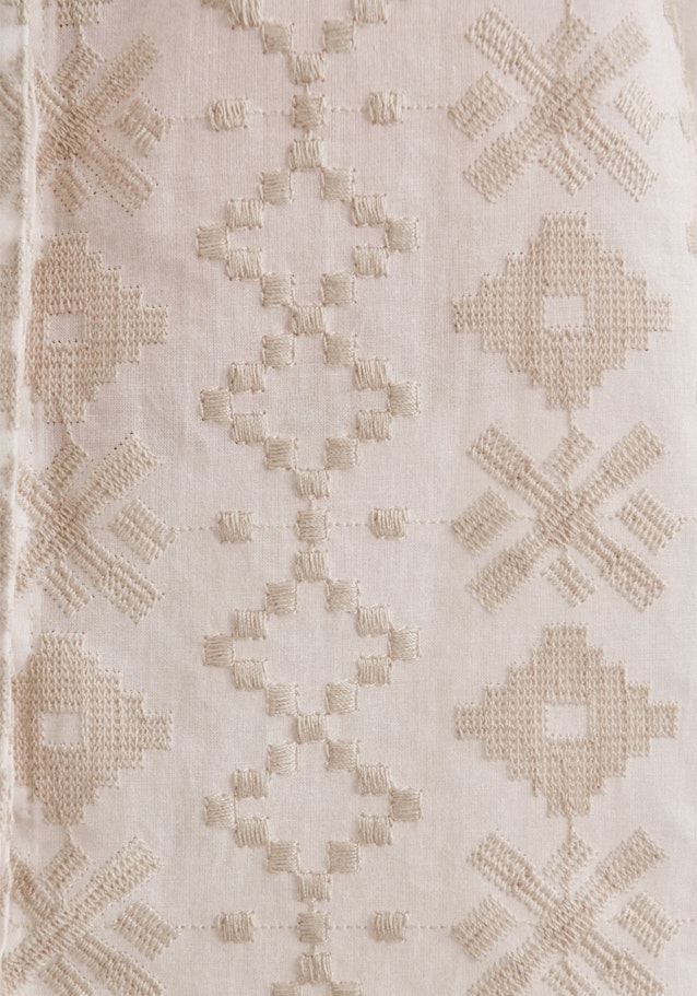 Stand-Up Blouse Broderie Anglaise in Brown | Seidensticker Onlineshop
