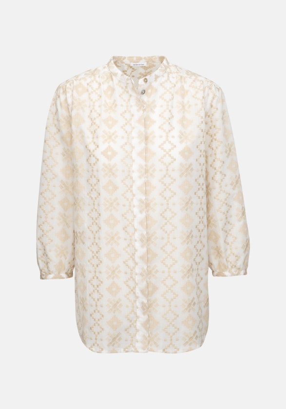 Stand-Up Blouse Broderie Anglaise in Brown | Seidensticker Onlineshop