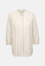 Stand-Up Blouse Broderie Anglaise in Brown |  Seidensticker Onlineshop