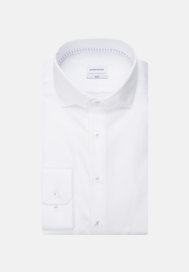 Slim Business Hemd Uni in Weiß |  Seidensticker Onlineshop