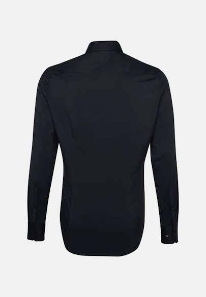 Slim Performancehemd Uni in Schwarz |  Seidensticker Onlineshop