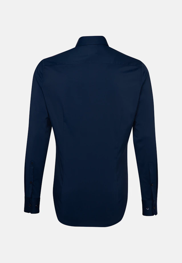 Slim Performancehemd Uni in Dunkelblau |  Seidensticker Onlineshop