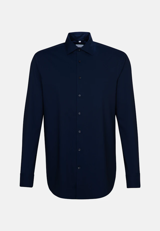 Slim Performancehemd Uni in Dunkelblau |  Seidensticker Onlineshop