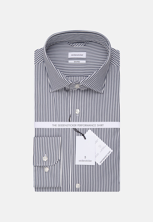 Shaped Performance shirt Stripes in Dark blue |  Seidensticker Onlineshop
