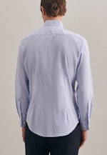 Shaped Performancehemd Streifen in Hellblau |  Seidensticker Onlineshop