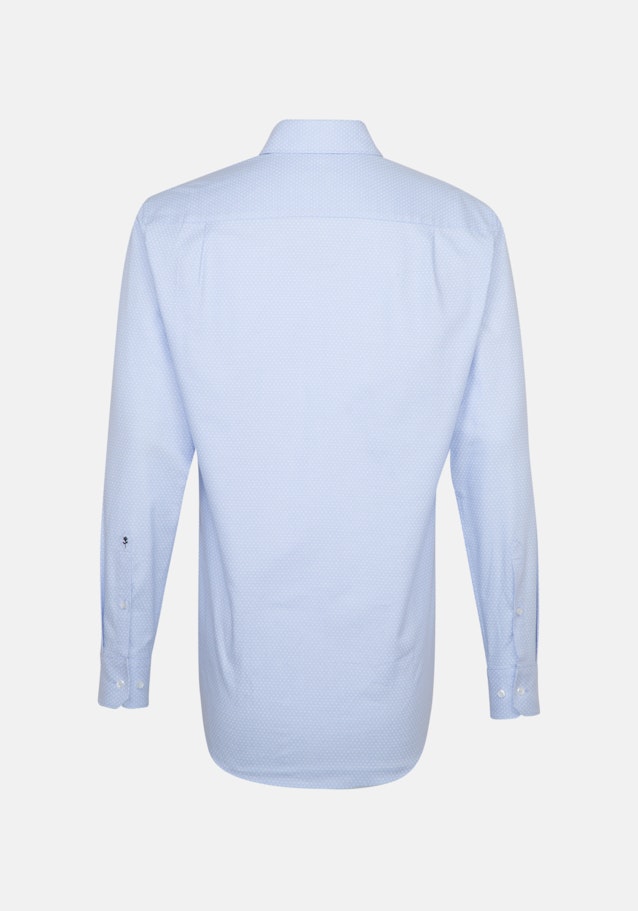 Regular Oxfordhemd Druck in Hellblau | Seidensticker Onlineshop