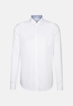 Shaped Oxford shirt Plain in White |  Seidensticker Onlineshop
