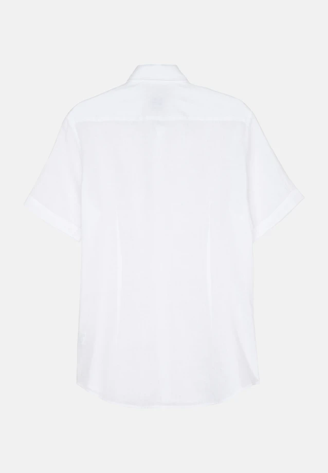 Slim Linen shirt Plain in White |  Seidensticker Onlineshop