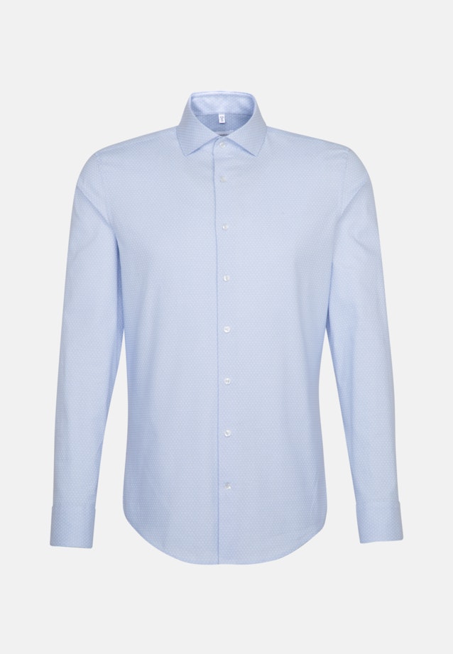 Slim Oxfordhemd Druck in Hellblau |  Seidensticker Onlineshop
