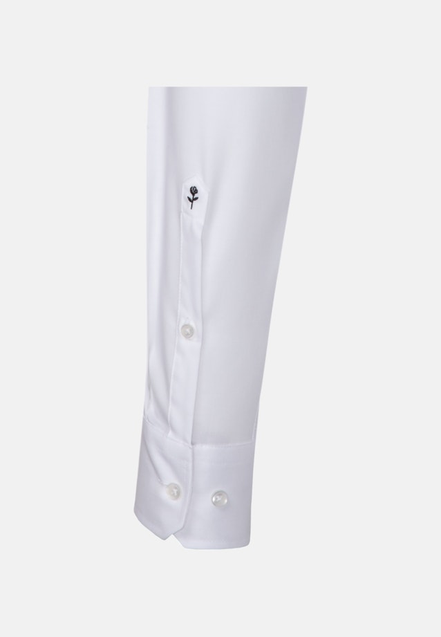 Slim Oxfordhemd Uni in Weiß |  Seidensticker Onlineshop