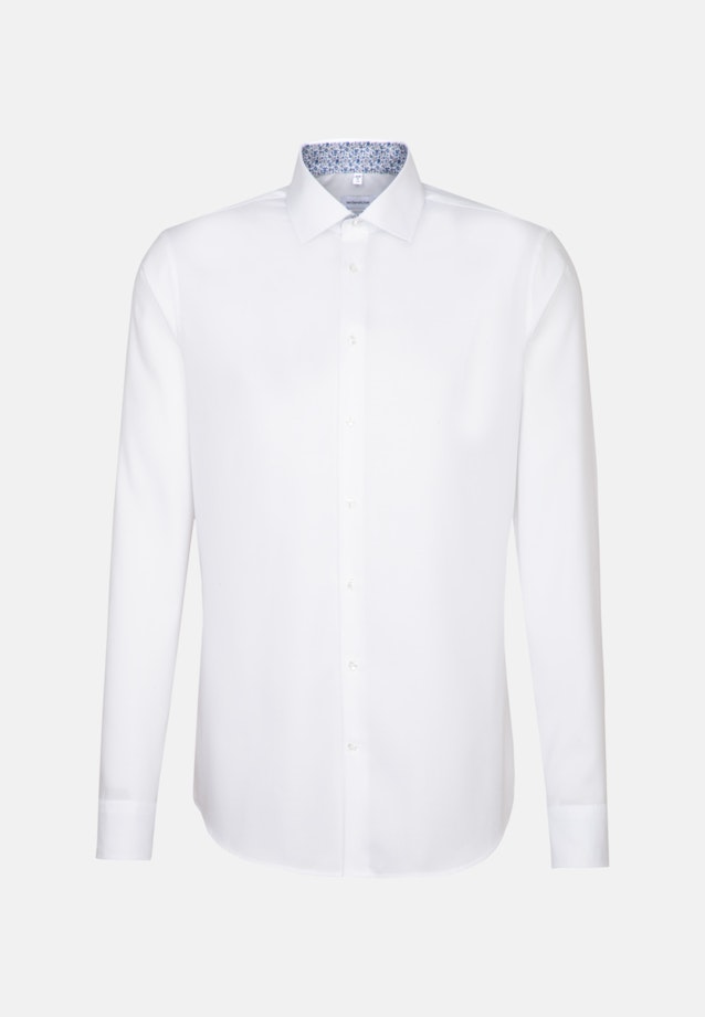 Slim Oxfordhemd Uni in Weiß |  Seidensticker Onlineshop