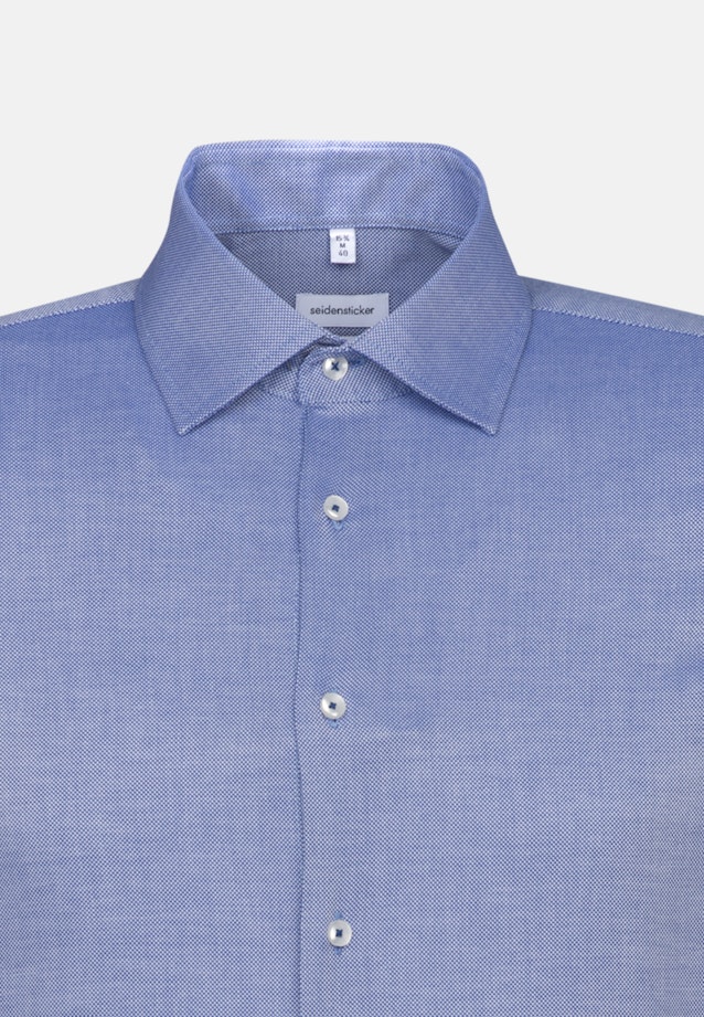 Slim Business Hemd Uni in Mittelblau |  Seidensticker Onlineshop
