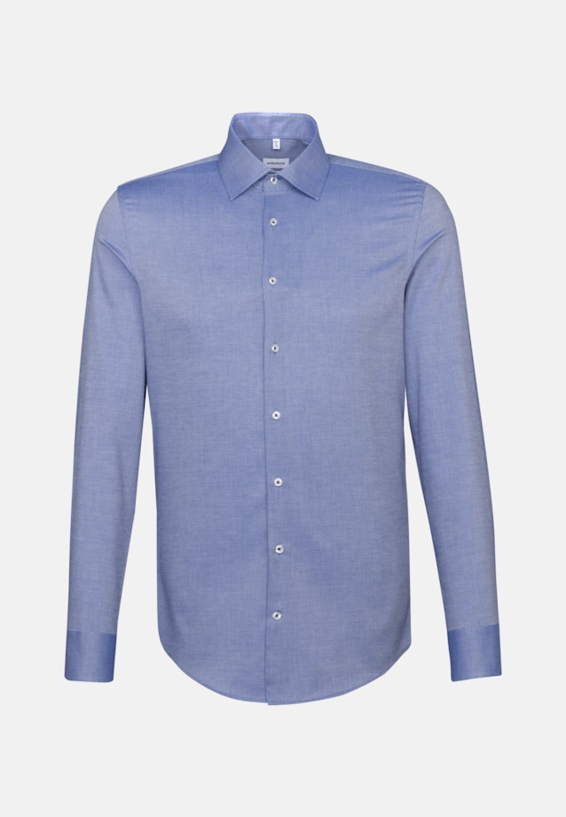 Slim Business Hemd Uni in Mittelblau |  Seidensticker Onlineshop
