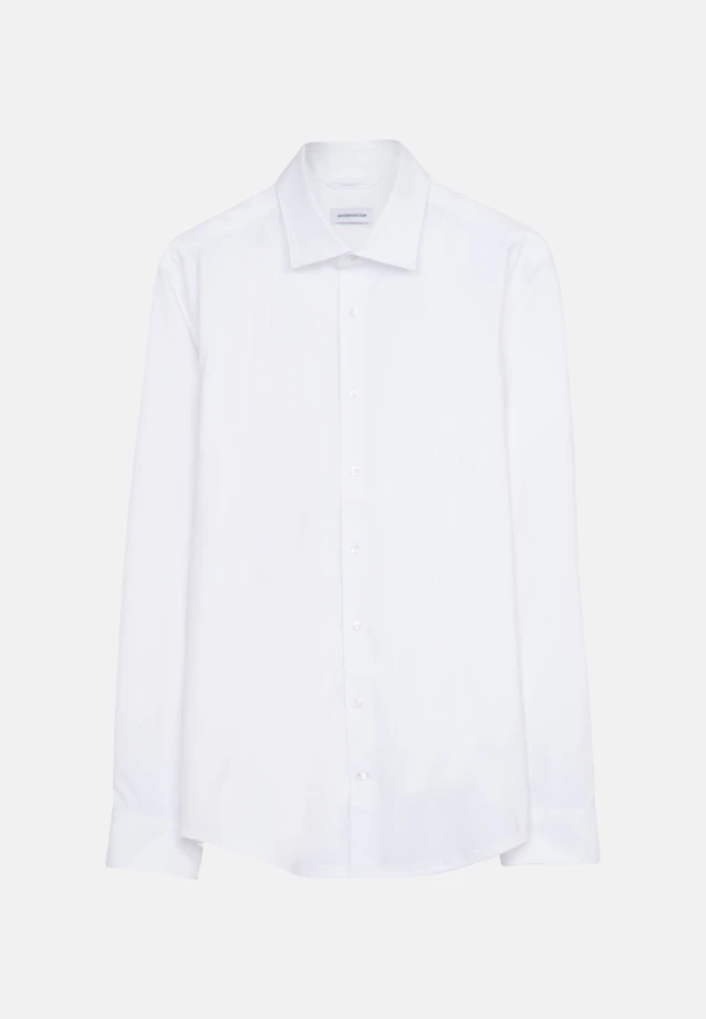 Shaped Performance shirt Plain in White |  Seidensticker Onlineshop