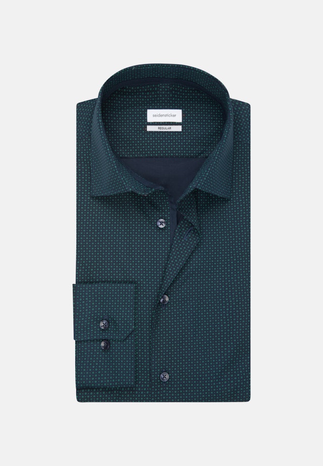 Regular Business Shirt Print in Dark Blue |  Seidensticker Onlineshop