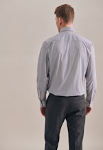 Regular Performancehemd Streifen in Dunkelblau |  Seidensticker Onlineshop