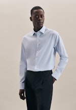 Regular Performancehemd Streifen in Hellblau |  Seidensticker Onlineshop