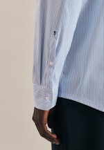 Regular Performancehemd Streifen in Hellblau |  Seidensticker Onlineshop