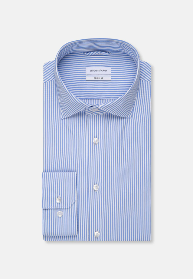Regular Performance shirt Stripe in Light Blue |  Seidensticker Onlineshop