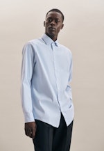 Regular Performancehemd Streifen in Hellblau |  Seidensticker Onlineshop