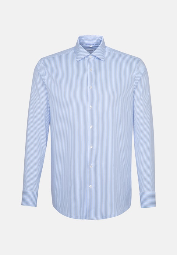 Regular Performancehemd Streifen in Hellblau |  Seidensticker Onlineshop