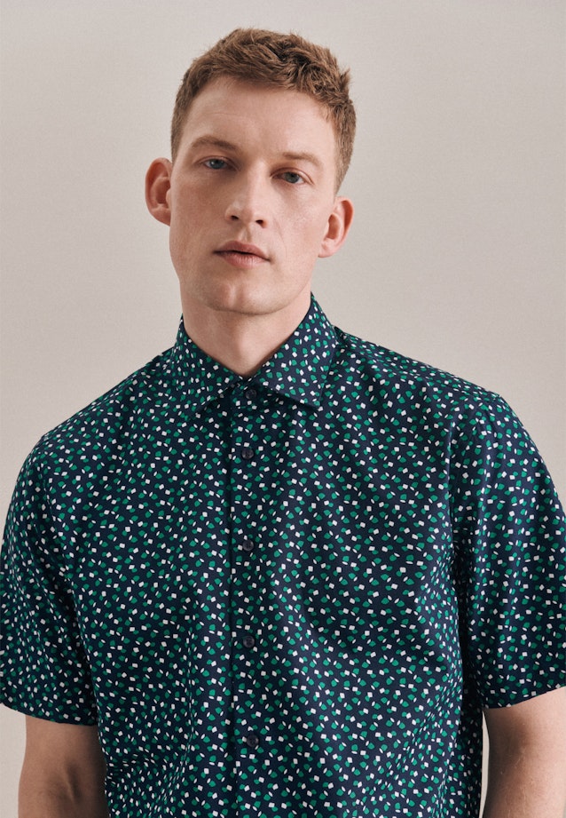 Regular Chemise Business Imprimé in Vert |  Seidensticker Onlineshop