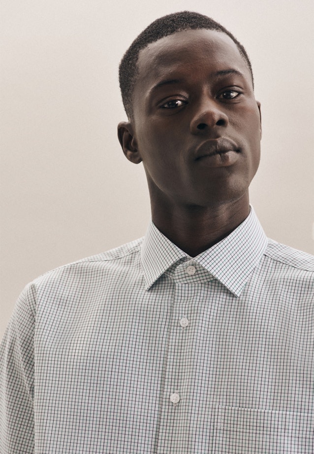 Regular Oxfordhemd Karo in Grün |  Seidensticker Onlineshop