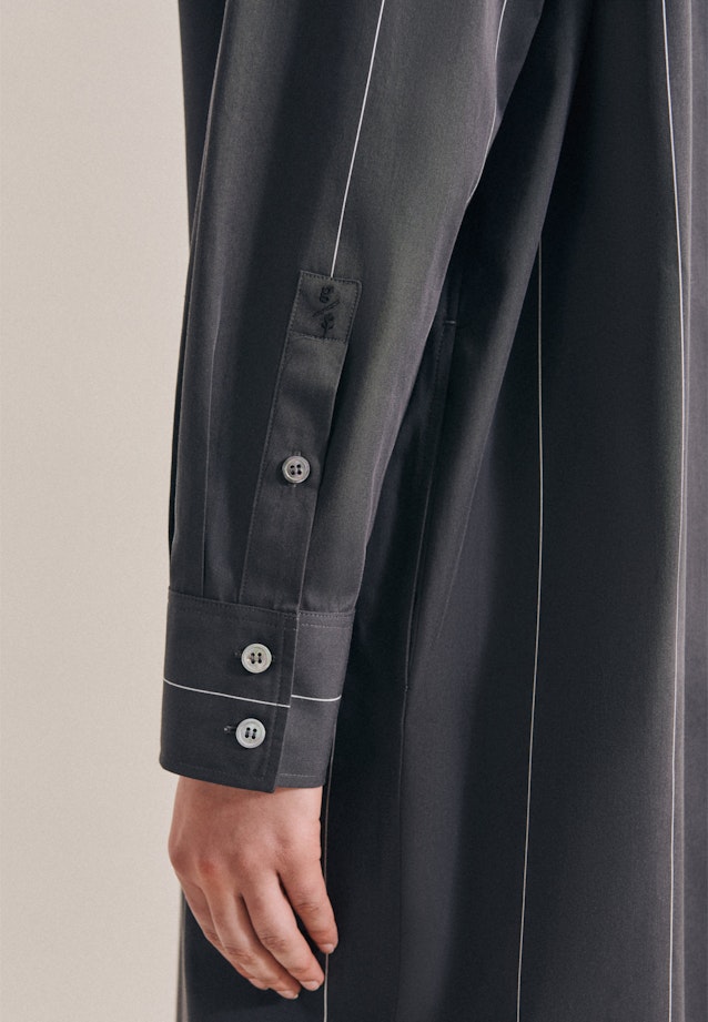 Twill Maxi Kleid in Grau |  Seidensticker Onlineshop