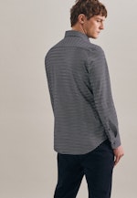 Slim Jerseyhemd Druck in Dunkelblau |  Seidensticker Onlineshop