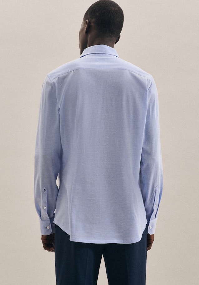 Jerseyhemd Shaped in Hellblau | Seidensticker Onlineshop