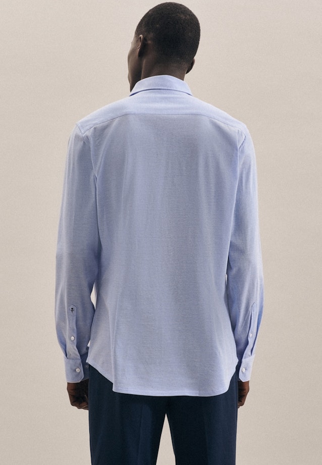 Jerseyhemd Shaped in Hellblau |  Seidensticker Onlineshop