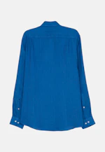 Regular Linen shirt Plain in Turquoise |  Seidensticker Onlineshop