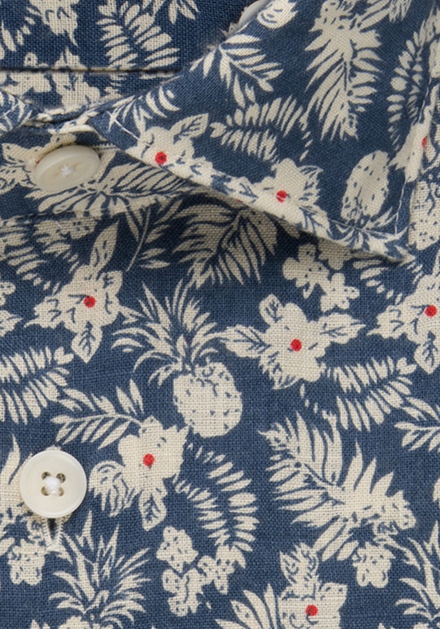 Linnen hemd in Regular with Kentkraag in Bruin |  Seidensticker Onlineshop