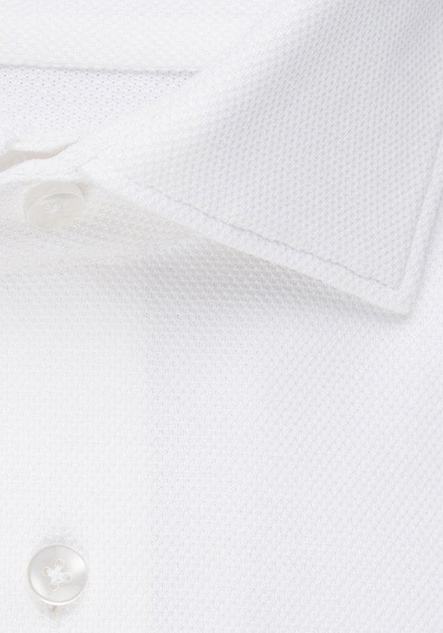Shaped Jerseyhemd Uni in Weiß | Seidensticker Onlineshop