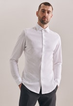 Shaped Jerseyhemd Uni in Weiß |  Seidensticker Onlineshop
