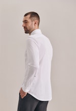 Shaped Jerseyhemd Uni in Weiß |  Seidensticker Onlineshop