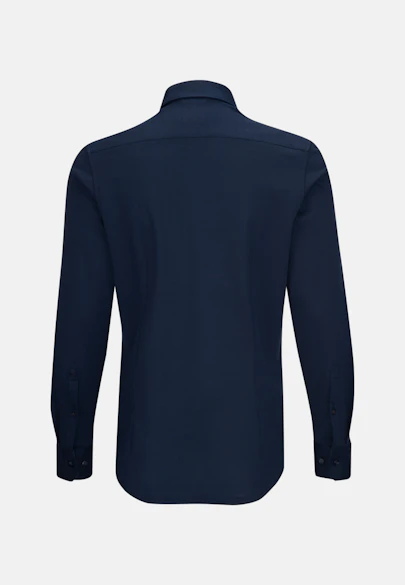 Shaped Jersey shirt Plain in Dark Blue |  Seidensticker Onlineshop