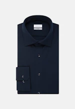 Shaped Jersey shirt Plain in Dark Blue |  Seidensticker Onlineshop