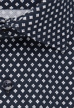 Shaped Jerseyhemd Druck in Dunkelblau |  Seidensticker Onlineshop