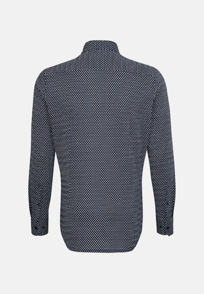 Shaped Jerseyhemd Uni in Dunkelblau |  Seidensticker Onlineshop