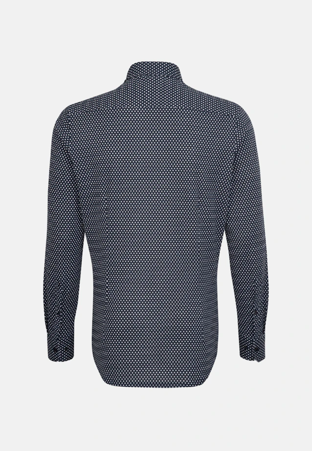 Shaped Jerseyhemd Uni in Dunkelblau |  Seidensticker Onlineshop