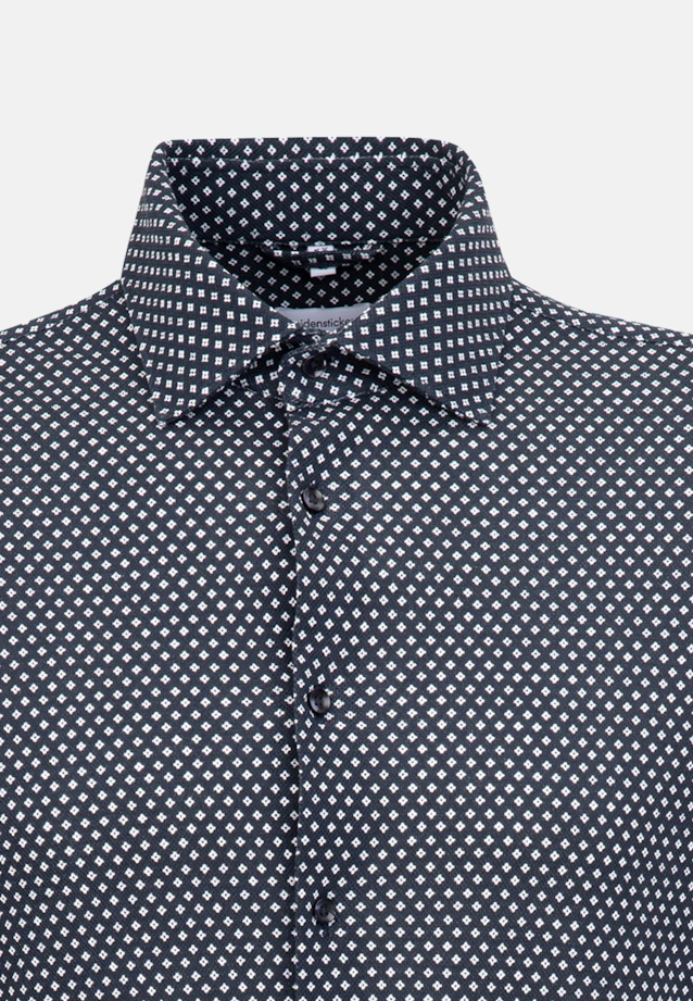 Shaped Jerseyhemd Uni in Dunkelblau |  Seidensticker Onlineshop