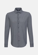 Shaped Jerseyhemd Druck in Dunkelblau |  Seidensticker Onlineshop