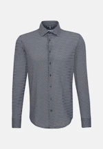 Shaped Jerseyhemd Uni in Dunkelblau |  Seidensticker Onlineshop