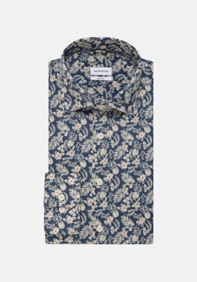 Linnen hemd in Shaped with Kentkraag in Bruin |  Seidensticker Onlineshop