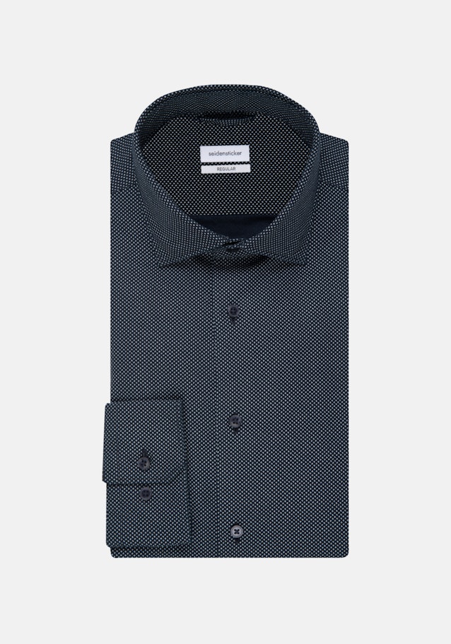 Chemise oxford Regular Oxford Col Kent in Bleu Foncé |  Seidensticker Onlineshop